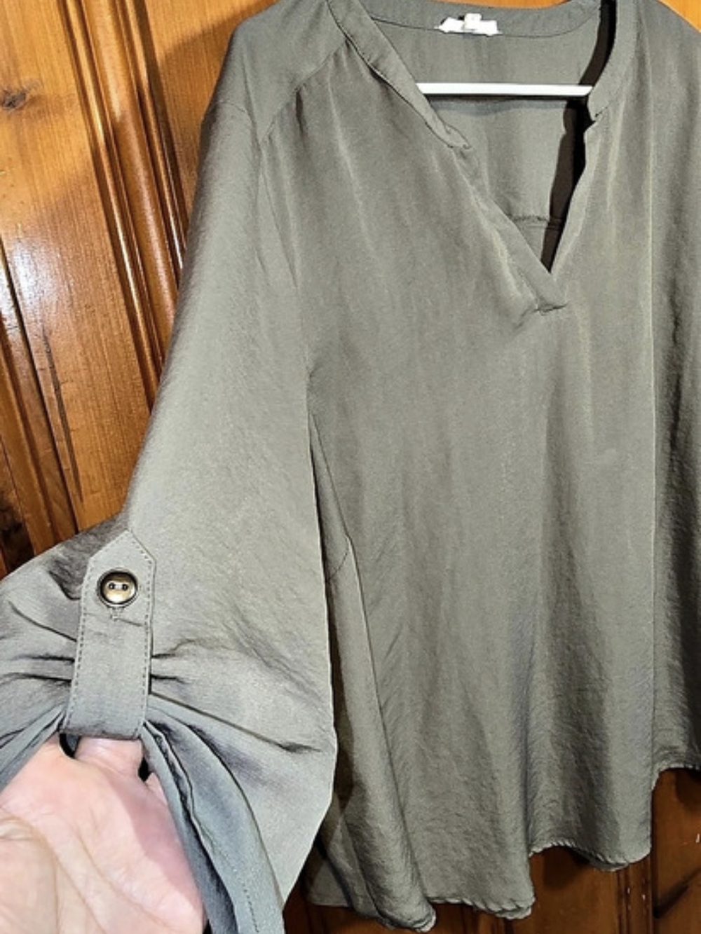 mauves Women's Gray Blouse Size XXL - Picture 3 of 5